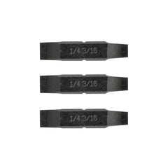 1/4" & 3/16" Flat Screwdriver Bits